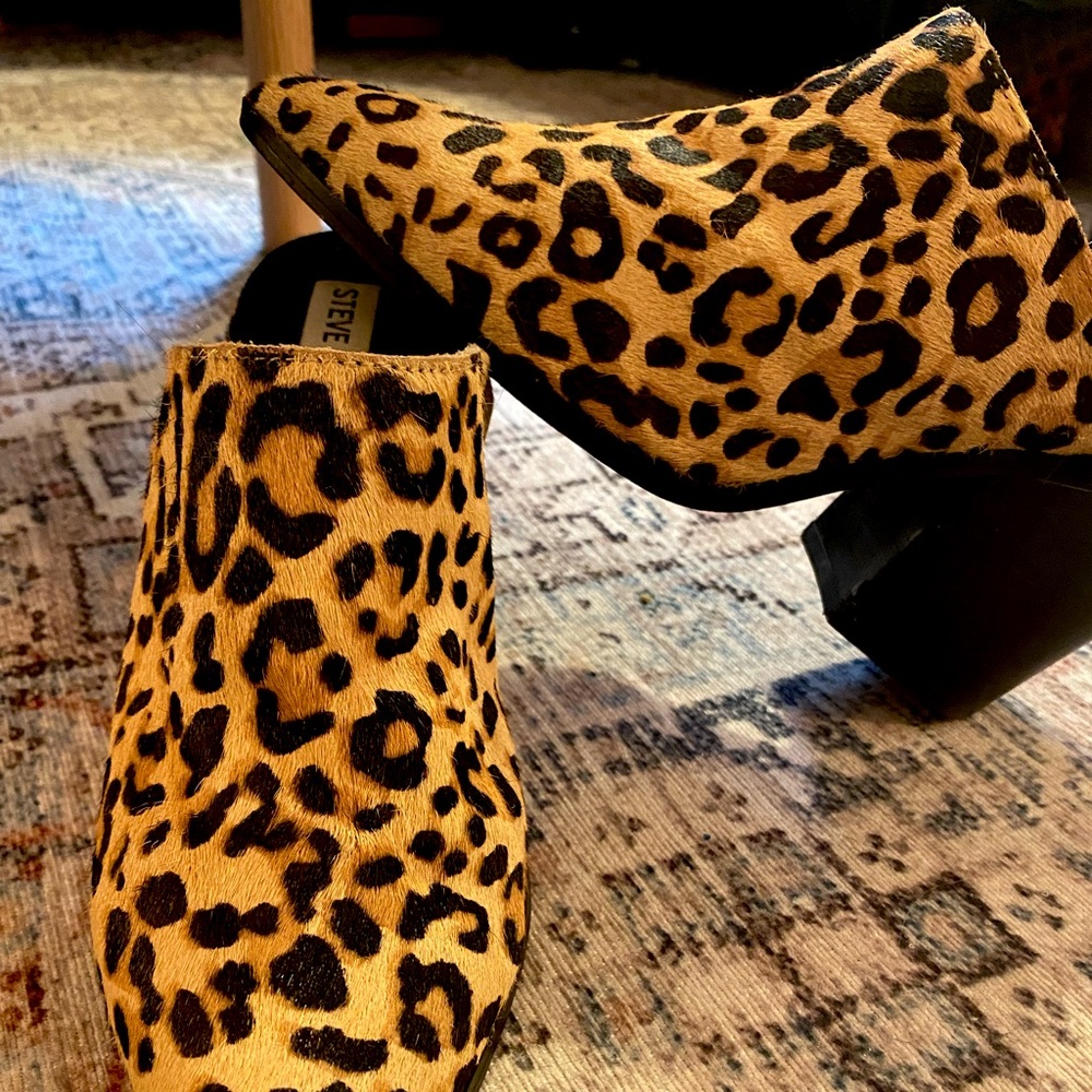 Steve Madden Savina leopard mules